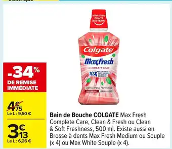 Carrefour COLGATE Bain de Bouche offre