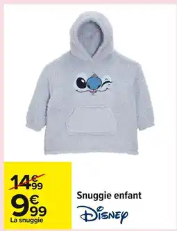 Carrefour Snuggie enfant offre
