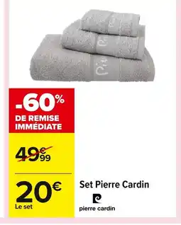 Carrefour Set Pierre Cardin offre