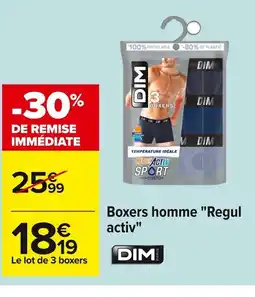 Carrefour DIM Boxers homme Regul offre