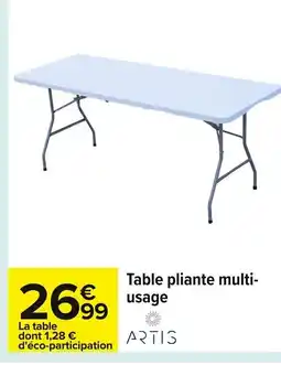 Carrefour Table pliante multi- usage offre