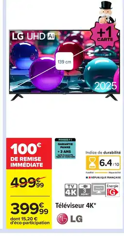 Carrefour LG Téléviseur 4K offre