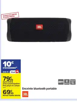 Carrefour JBL Enceinte bluetooth portable offre