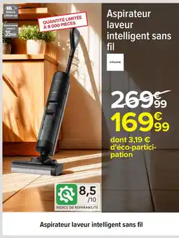 Carrefour Aspirateur laveur intelligent sans fil offre