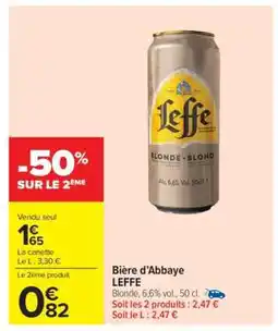 Carrefour Market Bière d’Abbaye LEFFE offre