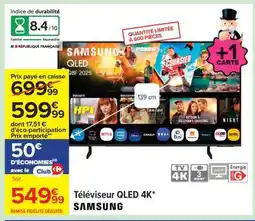 Carrefour Téléviseur QLED 4K* SAMSUNG offre