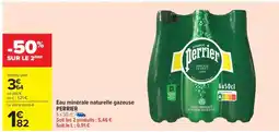 Carrefour Market Eau Minérale Naturelle Gazeuse Perrier offre