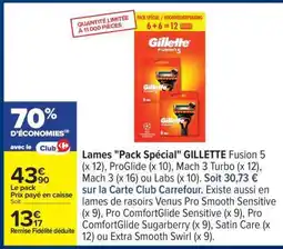 Carrefour Lames Pack Spécial GILLETTE offre