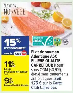 Carrefour Filet de saumon Atlantique ASC offre