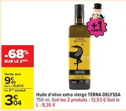 Carrefour Huile d'olive extra vierge TERRA DELYSSA offre