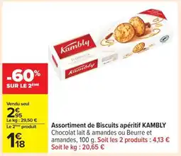Carrefour Assortiment de Biscuits apéritif KAMBLY offre