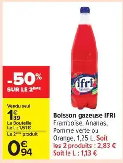 Carrefour Boisson Gazeuse IFRI offre