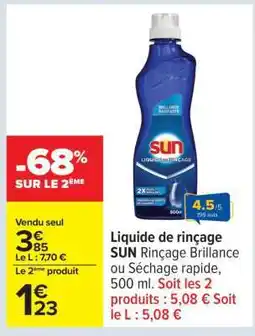 Carrefour Liquide de Rinçage Sun offre