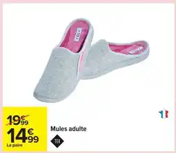Carrefour Mules adulte offre