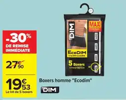 Carrefour Boxers Homme Ecodim offre