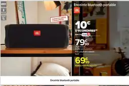 Carrefour Enceinte Bluetooth Portable offre