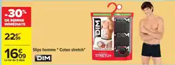 Carrefour Slips homme Coton stretch offre