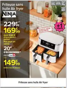 Carrefour Friteuse sans huile Air fryer offre