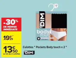Carrefour Culottes Pockets Body touch x 2 offre