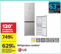 Carrefour Réfrigérateur Combiné LG offre