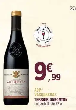 E.Leclerc AOP VACQUEYRAS TERROIR DARONTON offre