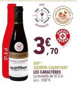 E.Leclerc AOP Saumur-Champigny 'Les Caractères' offre