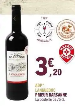 E.Leclerc AOP LANGUEDOC PRIEUR BARSANNE offre