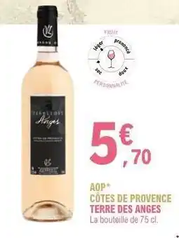 E.Leclerc AOP CÔTES DE PROVENCE TERRE DES ANGES offre