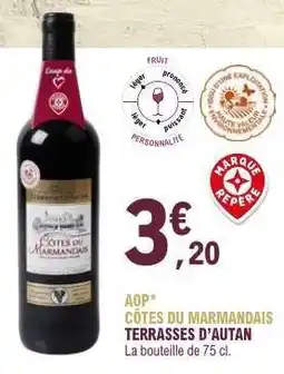 E.Leclerc AOP* CÔTES DU MARMANDAIS TERRASSES D’AUTAN offre