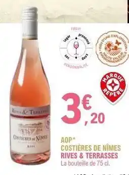 E.Leclerc AOP Costières de Nîmes Rives & Terrasses offre