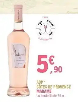 E.Leclerc AOP CÔTES DE PROVENCE MADAME offre