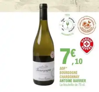 E.Leclerc AOP Bourgogne Chardonnay Antoine Barrier offre