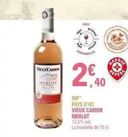 E.Leclerc Vieux Carion Merlot offre