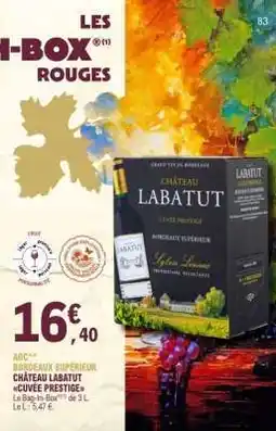 E.Leclerc CHÂTEAU LABATUT CUVÉE PRESTIGE offre