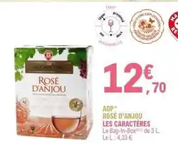 E.Leclerc AOP Rosé d'Anjou Les Caractères offre