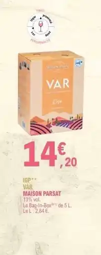 E.Leclerc VAR MAISON PARSAT offre