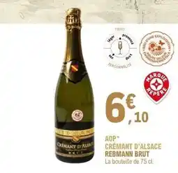 E.Leclerc AOP* CRÉMANT D'ALSACE REBMANN BRUT offre
