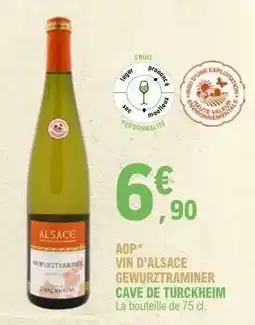 E.Leclerc AOP VIN D'ALSACE GEWURZTRAMINER CAVE DE TURCKHEIM offre