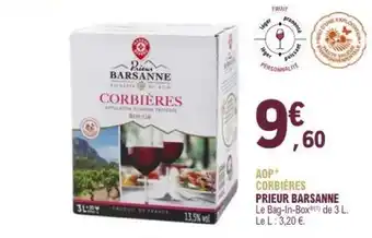 E.Leclerc AOP CORBIÈRES PRIEUR BARSANNE offre