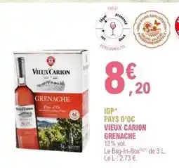 E.Leclerc Vieux Carion Grenache offre