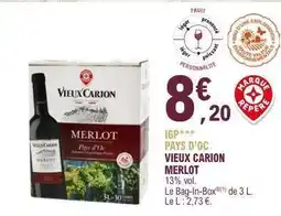 E.Leclerc Vieux Carion Merlot offre