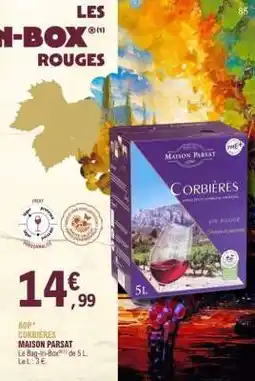 E.Leclerc AOP* CORBIÈRES MAISON PARSAT offre
