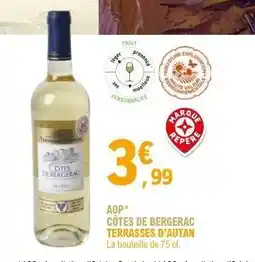 E.Leclerc Côtes de Bergerac 'Terrasses d'Autan' offre