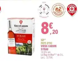 E.Leclerc VIEUX CARION SYRAH offre