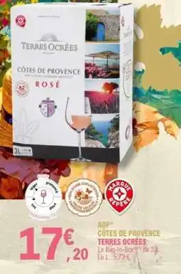E.Leclerc AOP CÔTES DE PROVENCE TERRES OCRÉES offre