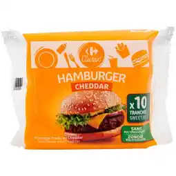Carrefour Market CARREFOUR CLASSIC' Fromage fondu au cheddar en tranches offre