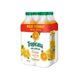 Carrefour TROPICANA Pur jus Maxi format offre