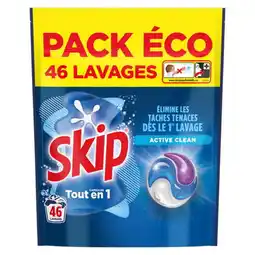Carrefour SKIP Lessive Capsules PACK ECO offre