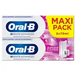 Carrefour ORAL B Dentifrice Maxi Pack offre