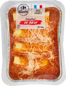 Carrefour CRF LE MARCHE Cannelloni de bœuf CARREFOUR Le Marché offre